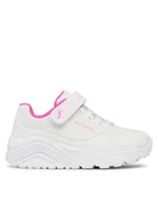 Buty dla dziewczynek - Skechers Sneakersy Uno Lite 310451L/WHP Biały - miniaturka - grafika 1