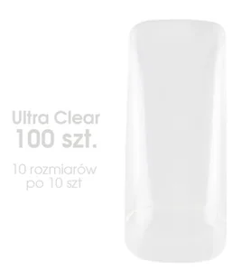 Tipsy ultra clear UF 100 szt U851 - Sztuczne paznokcie i akcesoria - miniaturka - grafika 1