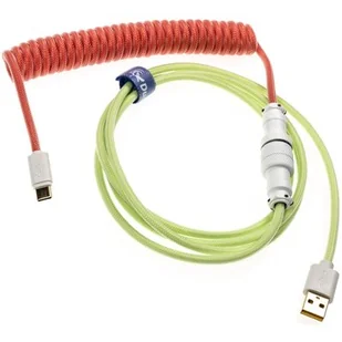 Ducky Premicord Strawberry FrogPrzewód spiralny USB typ C na typ A - 1,8m - Akcesoria do komputerów stacjonarnych Ducky Premicord Strawberry FrogPrzewód spiralny USB typ C na typ A - 1,8m - Akcesoria do komputerów stacjonarnych - miniaturka - grafika 1