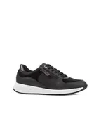 Trampki damskie - Geox Skórzane sneakersy "Bulmya" w kolorze czarnym - miniaturka - grafika 1
