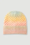 Czapki damskie - Zimowa pleciona czapka z podwinięciem - miniaturka - grafika 1