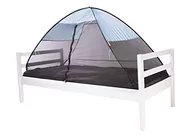 Moskitiery - DERYAN Moskitiera namiot pop-up na łóżko, 200x90x110 cm, niebieska - miniaturka - grafika 1