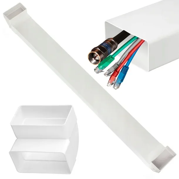 Kanał Kablowy Podtynkowy Telewizyjny Tv 0,5m Zestaw 110x55mm