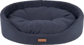 Legowiska dla psów - Amiplay AMIPLAY- Legowisko owalne Montana czarne- XXL - miniaturka - grafika 1