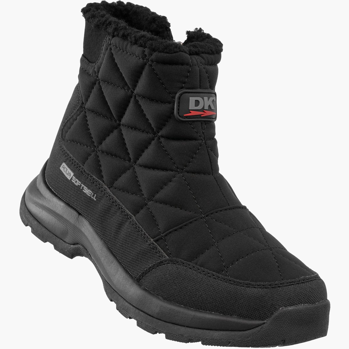 Śniegowce Damskie SoftShell DK Buty Zimowe Ocieplane Czarne Clody Czarny 40