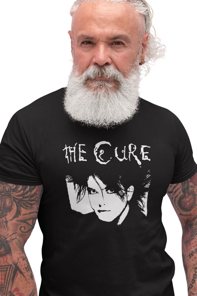 THE CURE ROBERT SMITH T-Shirt Koszulka Męska czarna post punk goth S