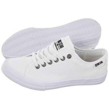 Buty Trampki Damskie Latnie Klasyczne Tenisówki Big Star W274835 Białe