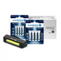 Baterie i akcesoria - Baterie everActive Pro Alkaline 72szt LR6 / AA, 72szt LR03 / AAA + lampka rowerowa everActive BL-150R - miniaturka - grafika 1