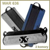 Piórniki - Warta Piórnik saszetka owalna 2 zamki Ext WAR-636 - miniaturka - grafika 1