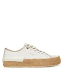 Espadryle damskie - Pepe Jeans Espadryle Samoi Mix PLS31595 Biały - miniaturka - grafika 1