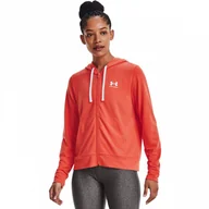 Bluzy sportowe damskie - Damska bluza treningowa UNDER ARMOUR Rival Terry FZ Hoodie - miniaturka - grafika 1