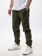 Spodnie męskie - SPODNIE BOJÓWKI Materiałowe JOGGER Męskie KHAKI CARGO Jigga 6 KIESZENI S - miniaturka - grafika 1