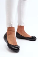 Baleriny - Damskie Pachnące Baleriny Z Sercem ZAXY NN285011 Czarne-35/36 - miniaturka - grafika 1