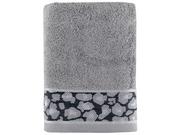 Ręczniki - Ręcznik bambusowy w cętki leoparda Miss Lucy Leopard 70x140 cm szary - miniaturka - grafika 1