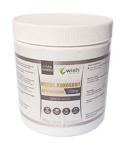 TOMASZ KACZMARCZYK WISH GROUP Wish Węgiel kokosowy Aktywowany 250 mg 250 g - Układ pokarmowy - miniaturka - grafika 1