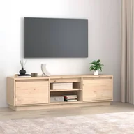 Szafki RTV - Lumarko Szafka pod telewizor, 140x35x40 cm, lite drewno sosnowe - miniaturka - grafika 1