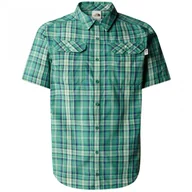 Koszulki sportowe męskie - Koszula męska The North Face S/S Pine Knot Shirt Rozmiar: M / Kolor: zielony - miniaturka - grafika 1