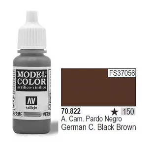 VALLEJO Farba Nr150 Germ an Black 17mlMatt - Akcesoria i części modelarskie - miniaturka - grafika 1