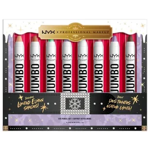 NYX Professional Makeup Mrs. Claus Jumbo Eye Pencil Set zestaw Kredka do oczu 8 x 5 g dla kobiet - Kredki do oczu - miniaturka - grafika 1