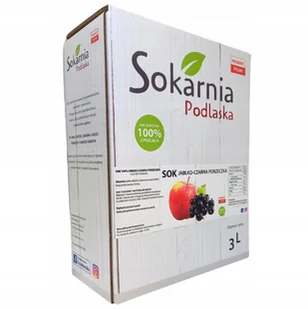 SOK JABŁKO CZARNA PORZECZKA 3l Tłoczony Źródło Witaminy C i Błonnika Zdrowy - Soki i napoje niegazowane - miniaturka - grafika 1