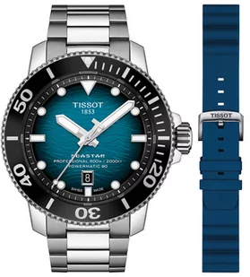 Zegarek Zegarek Tissot T120.607.11.041.00+T852.047.175 SEASTAR 2000 PROFESSIONAL POWERMATIC 80 - Zegarki męskie - miniaturka - grafika 1