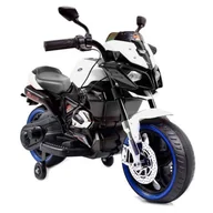 Pojazdy elektryczne dla dzieci - Import SUPER-TOYS MOTOR MOTO 2 KOŁOWY ŚWIECĄCE KOŁA GAZ W MANETCE/BH818 BH-818-2-WHEELS-BIAŁY - miniaturka - grafika 1