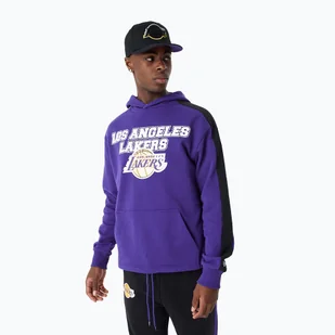 Bluza męska New Era NBA Large Graphic OS Hoody Los Angeles Lakers purple - Bluzy męskie - miniaturka - grafika 1