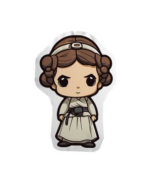 Poduszka Chibi Star Wars - Princess Leia