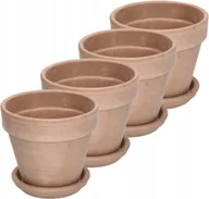 Donice - 4X DONICZKA GLINA CERAMIKA MOKA PODSTAWKA FI13 - miniaturka - grafika 1