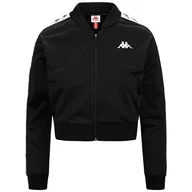 Bluzy damskie - Kappa ASBER 222 bluza damska, czarna/biała/czarna, standardowa - miniaturka - grafika 1