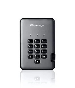 iStorage diskAshur PRO2 8 TB USB Typu-A 3.2 Gen 1 (3.1 Gen 1) Szary - Dyski SSD - miniaturka - grafika 1