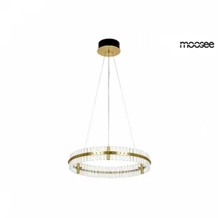 MOOSEE lampa wisząca SATURNUS 70 złota - LED, kryształ, stal szczotkowana kod: MSE010100167 - Lampy sufitowe - miniaturka - grafika 1