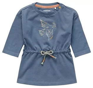 Sukienki - Noppies Baby Dziewczęca sukienka dziewczęca Limeira Long Sleeve sukienka dziecięca, China Blue-P965, 56 - grafika 1