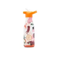 Zestawy naczyń dla dzieci - Cool Bottles Butelka termiczna Kids 260 ml Triple cool Panda gang - miniaturka - grafika 1