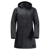Płaszcze damskie - Jack Wolfskin Ottawa Płaszcz Kurtka, Czarna, XL Kobiety - miniaturka - grafika 1