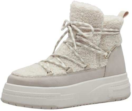 Tamaris Damskie buty 1-26807-43, modne kozaki, rozmiar 38 EU, kość słoniowa, 38 EU