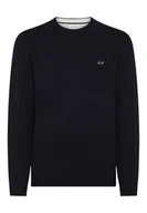 Dresy męskie - Maglia Uomo Sun68 K45110/07 NAVY - miniaturka - grafika 1