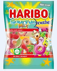 HARIBO  M.SOURFUN MIX KWAŚNE      85G - Żelki - miniaturka - grafika 1