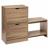 Szafki na buty - Szafka na buty Tiro z półką naturalna - miniaturka - grafika 1