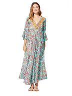 Sukienki - Aller Simplement Sukienka w kolorze turkusowo-czerwonym - miniaturka - grafika 1