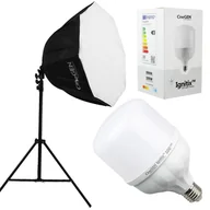Lampy studyjne - ReLed™ Zestaw Oświetleniowy LED z Softboxem Octa90 - miniaturka - grafika 1