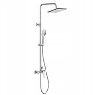 Zestawy prysznicowe - Invena zestaw prysznicowy z deszczownicą Neri, chrom AU-09-B01-L - miniaturka - grafika 1