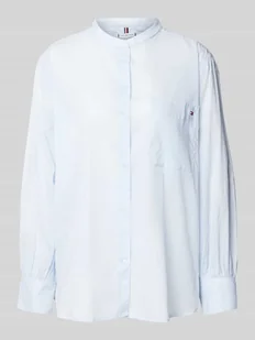 Bluzka koszulowa o kroju easy fit z kieszenią na piersi model ‘COTTON VOILE’ - Koszule damskie - miniaturka - grafika 1