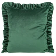 Poszewki na poduszki - Euro Firany Poszewka 45 x 45 Eurofirany Velvet 25/G C. Zielony 1217086 - miniaturka - grafika 1