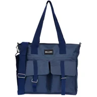 Torby i wózki na zakupy - Torebka damska do pracy Bellugio- granatowa - miniaturka - grafika 1