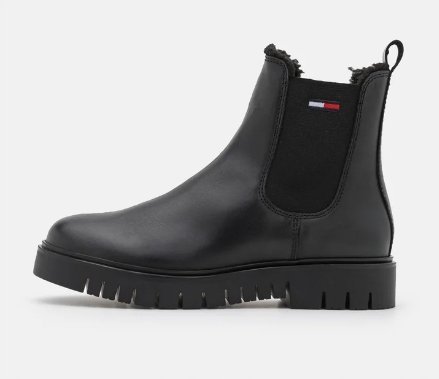 TOMMY JEANS ŚNIEGOWCE CZARNE DAMSKIE WSUWANE 40 14CA
