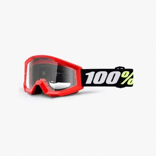 100% 100% Strata Mini Anti Fog Clear Gogle Dzieci, red  2021 Okulary przeciwsłoneczne dla dzieci HU-GOG-0033/13/unis - Okulary dla dzieci - miniaturka - grafika 1