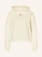 Bluzy damskie - Boss Bluza Z Kapturem Ehoody beige - BOSS - miniaturka - grafika 1