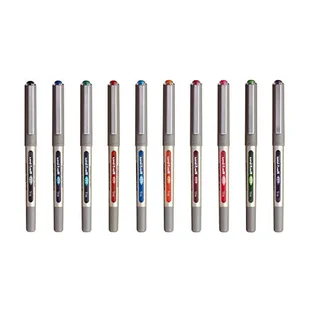 uniBasketball - Uni Mitsubishi Pencil - 10 długopisów Fine Eye UB-157 - Długopisy rolkowe w płynie tusz - Końcówka 0,7 mm - Średnie pisanie - 8 różnych kolorów - Długopisy - miniaturka - grafika 1