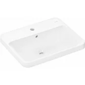 Umywalki - HANSGROHE 60162450 Xuniva Q Umywalka wpuszczana w blat 55x45 z otworem na baterię, z przelewem - miniaturka - grafika 1